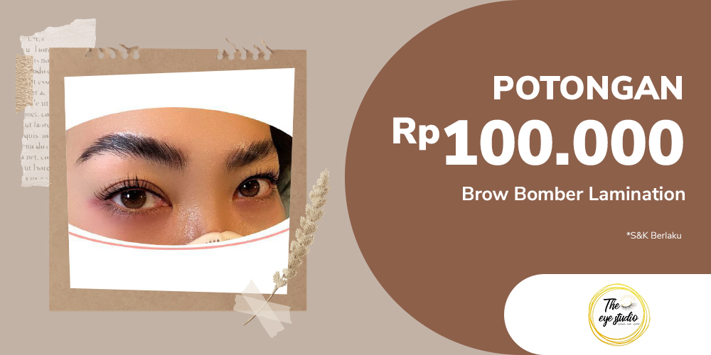 Gambar promo Potongan  Rp 100.000,- Brow Bomber Lamination The Eye Studio dari The Eye Studio